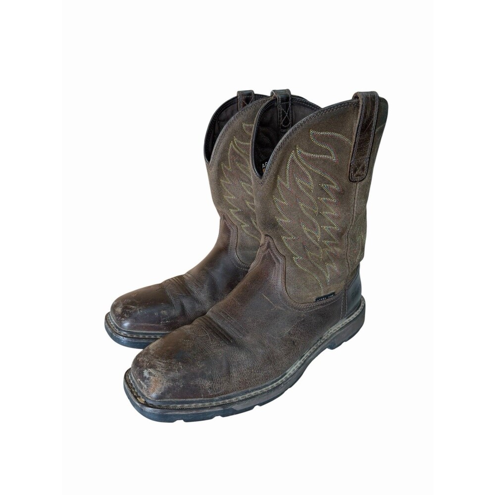 Ariat Work Steel Toe Waterproof ASTM F2413-17 I/75 C/75 Cowboy Boots Sz 12D